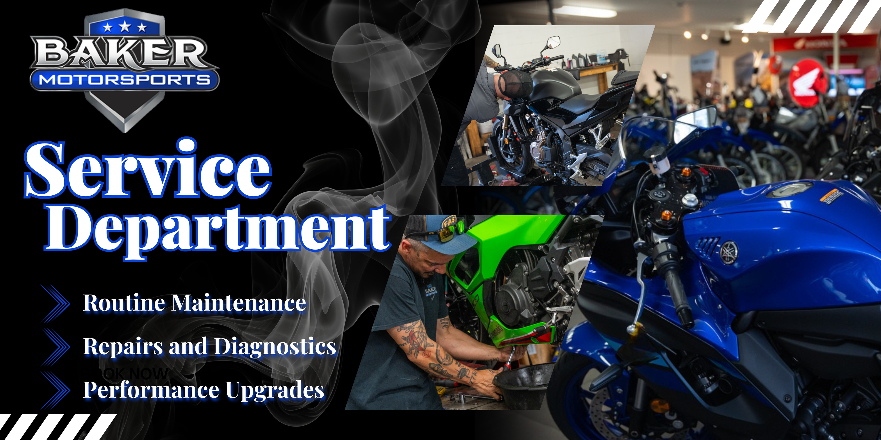 Motorcycle, ATV & UTV Service | Baker Motorsports Raleigh NC